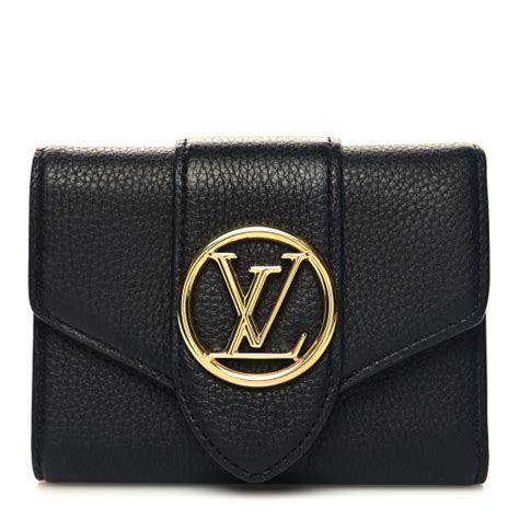 lv pont 9 compact wallet|LOUIS VUITTON Grained Calfskin LV Pont 9 Compact Wallet .